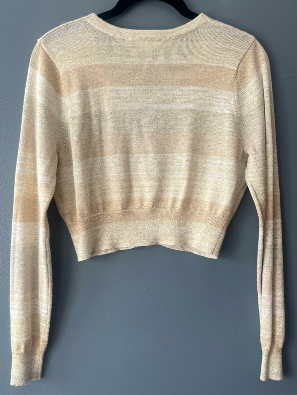 LoveShackFancy Asteria Cropped Cardigan in Wheatfield - Picture 5 of 8